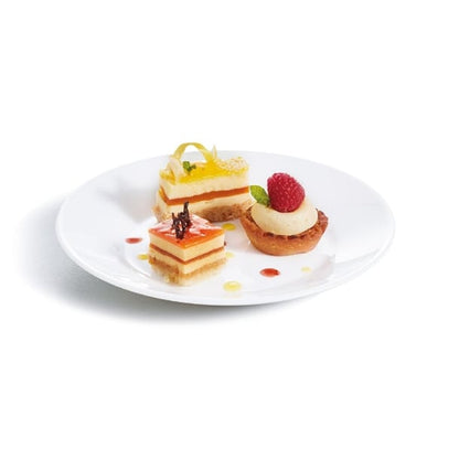 Arcoroc Opal Restaurant Wide Rim Plates 195mm (6 Pack) je644