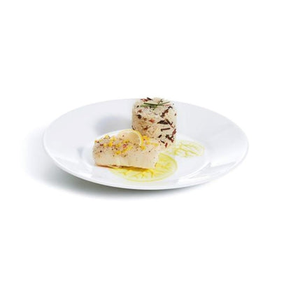 Arcoroc Opal Restaurant Wide Rim Plates 235mm (6 Pack) je645