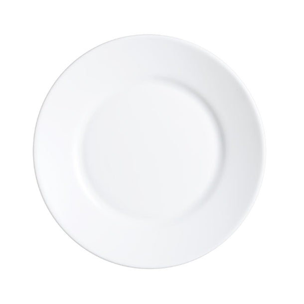 Arcoroc Opal Restaurant Wide Rim Plates 235mm (6 Pack) je645