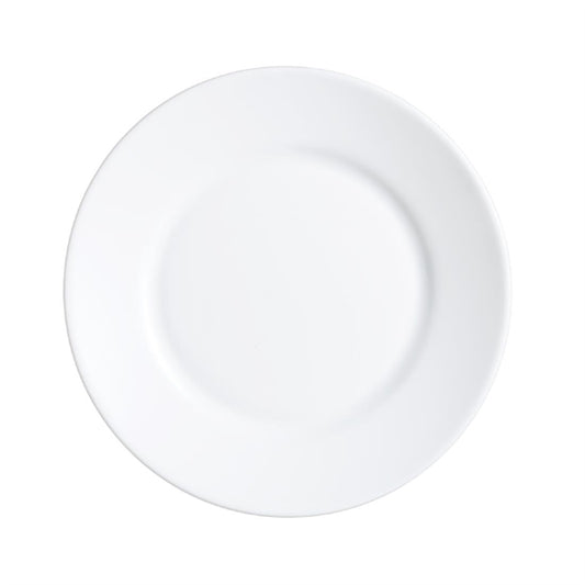 Arcoroc Opal Restaurant Wide Rim Plates 235mm (6 Pack) je645