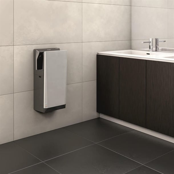 Mitsubishi Wave i01 Jet Towel Slim Heated Hand Dryer Black je717