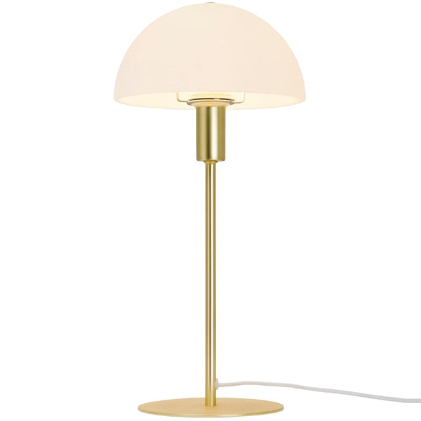 Nordlux Ellen 20 Indoor Table Lamp Brass, Glass Shade je761