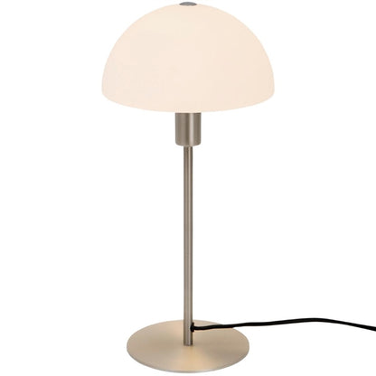 Nordlux Ellen 20 Indoor Table Lamp Brushed Steel, Glass Shade je762