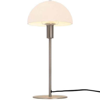 Nordlux Ellen 20 Indoor Table Lamp Brushed Steel, Glass Shade je762