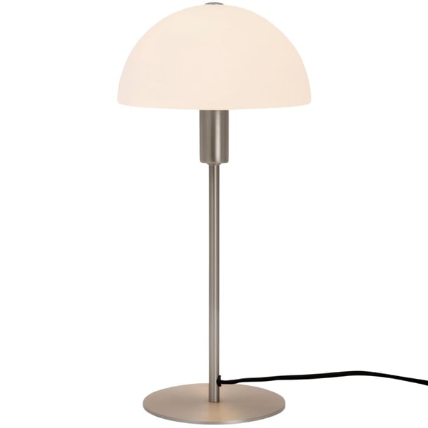 Nordlux Ellen 20 Indoor Table Lamp Brushed Steel, Glass Shade je762