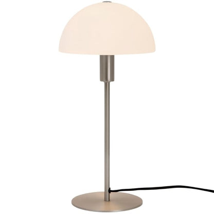 Nordlux Ellen 20 Indoor Table Lamp Brushed Steel, Glass Shade je762