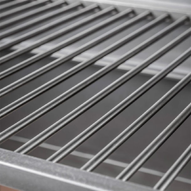 Pujadas Open Grill with Rod Bars and Mobile Cabinet 8581010B je922