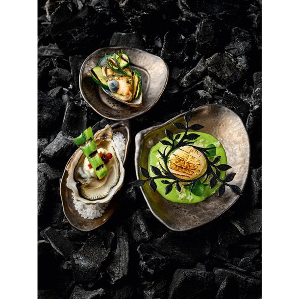 Playground Shells Dishes Metallic Bronze 110mm (6 Pack) jf911