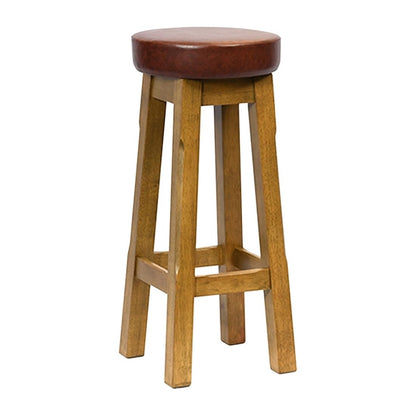 Everyday Wessex Weathered Oak High Stool with Bison Espresso Seat (2 Pack) jf970