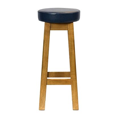 Everyday Wessex Weathered Oak High Stool with Bison Midnight Seat (2 Pack) jf974