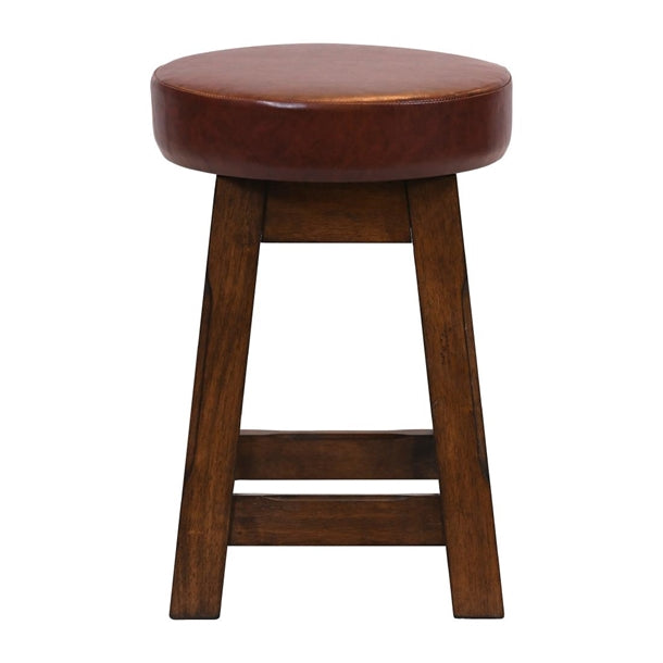 Everyday Wessex Vintage Low Stool with Bison Espresso Seat (2 Pack) jf980