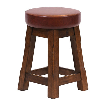Everyday Wessex Vintage Low Stool with Bison Espresso Seat (2 Pack) jf980