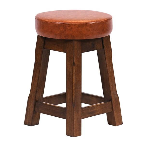 Everyday Wessex Vintage Low Stool with Bison Tan Seat (2 Pack) jf981