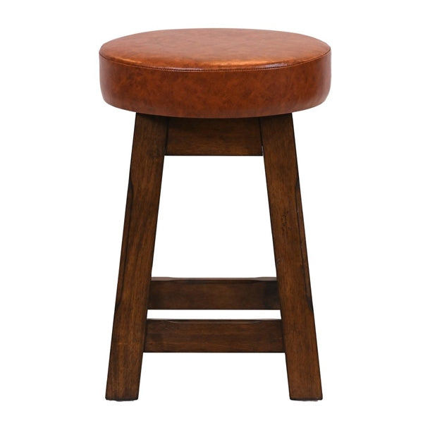 Everyday Wessex Vintage Low Stool with Bison Tan Seat (2 Pack) jf981