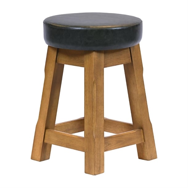 Everyday Wessex Weathered Oak Low Stool with Bison Cedar Seat (2 Pack) jf988
