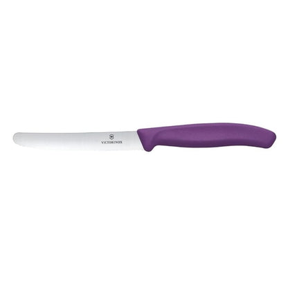 Victorinox Swiss Classic Tomato & Table Knife Wavy Purple 22cm ( 2 Pack) jk095