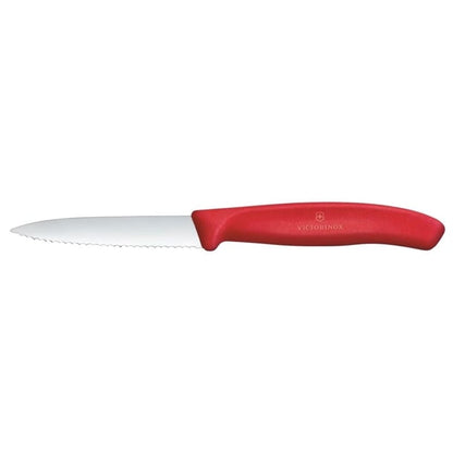 Victorinox Swiss Classic Paring Knife Wavy Pointed Tip Red 19cm jk099
