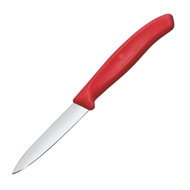 Victorinox Swiss Classic Paring Knife Straight Pointed Tip Red 19cm jk102