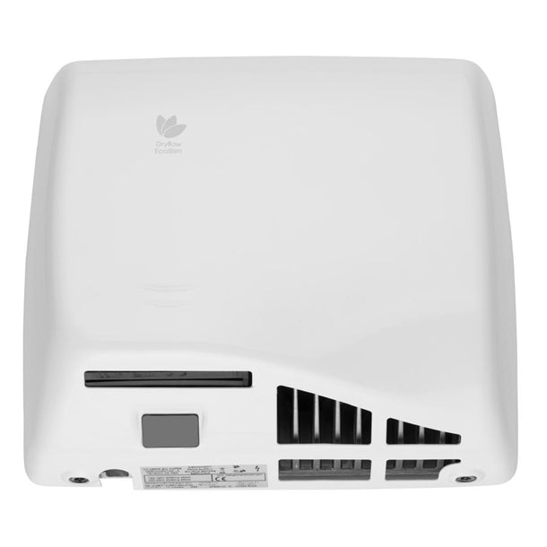 Dryflow EcoSlim HEPA Hand Dryer with Ioniser White DFES01W jk151