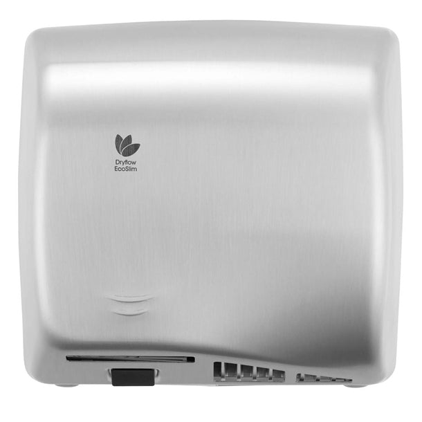 Dryflow EcoSlim HEPA Hand Dryer with Ioniser Brushed Satin DFES02BS jk152