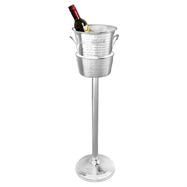 Olympia Wine Bucket Stand Hammered Stainless Steel jk166