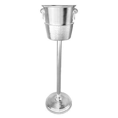 Olympia Wine Bucket Stand Hammered Stainless Steel jk166