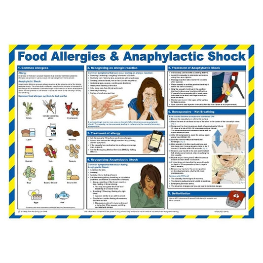 Mileta Food Allergies & Anaphylactic Shock Poster 590x420mm jk190