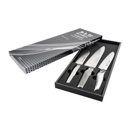 Global Chefs 3-Piece Knife & Santoku Knife Set jk198