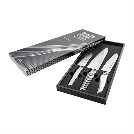 Global Chefs 3-Piece Knife & Santoku Knife Set jk198