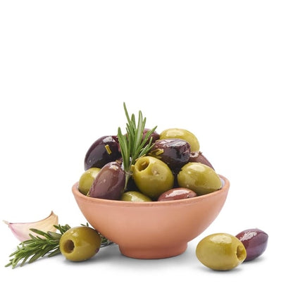 Mr Filbert's Grab and Go Rosemary & Garlic Olives (12 x 50g) jk300