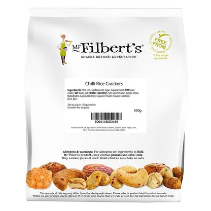 Mr Filbert's Loose Serve Catering Bag Sweet Chilli Rice Crackers 500g jk301