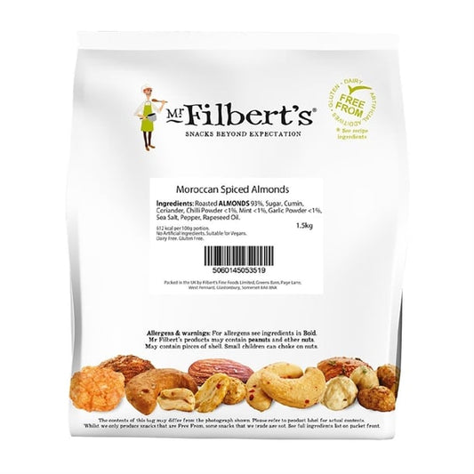 Mr Filberts Loose Serve Catering Bag Moroccan Spiced Almonds 1.5kg jk302