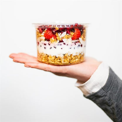 Vegware Round PLA Deli Pots 455ml (500 Pack) jk368