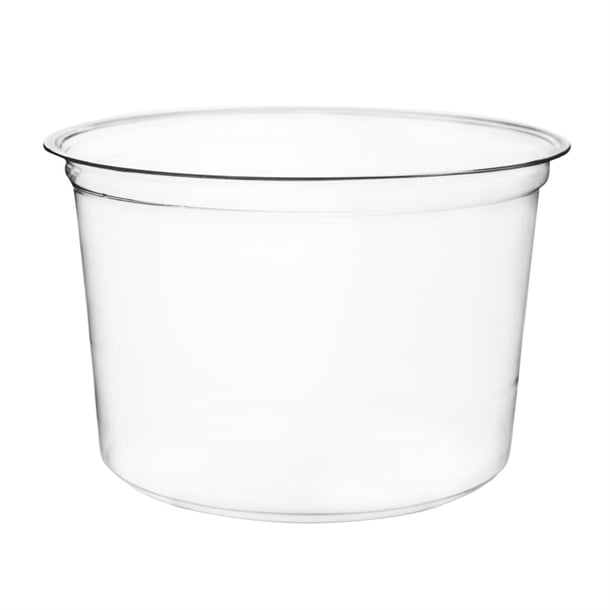 Vegware Round PLA Deli Pots 455ml (500 Pack) jk368