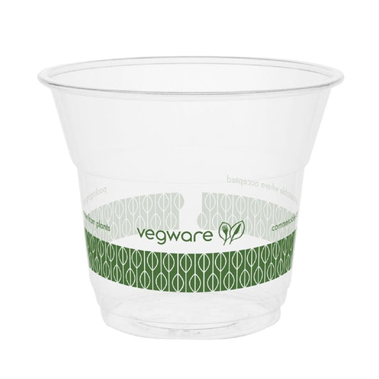 Vegware Slim Cold Cups Green Band PLA 76-Series 142ml (2000 Pack) jk374