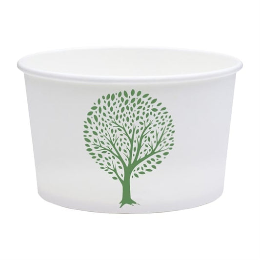Vegware Soup Containers Green Tree 115-Series 340ml (500 Pack) jk427