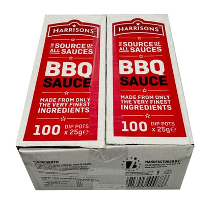 Harrisons BBQ Dip Pots 25g (100 Pack) jk442