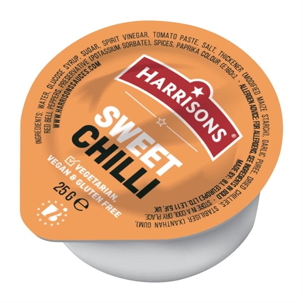 Harrisons Sweet Chilli Sauce Dip Pots 25g (100 Pack) jk444