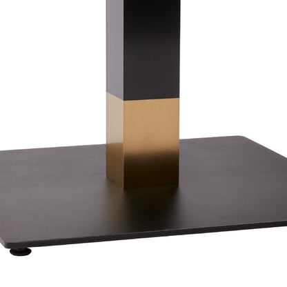Boston Sleek Large Square Coffee Table Base Black & Gold jk454