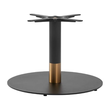 Boston Sleek Large Round Coffee Table Base Black & Gold jk470