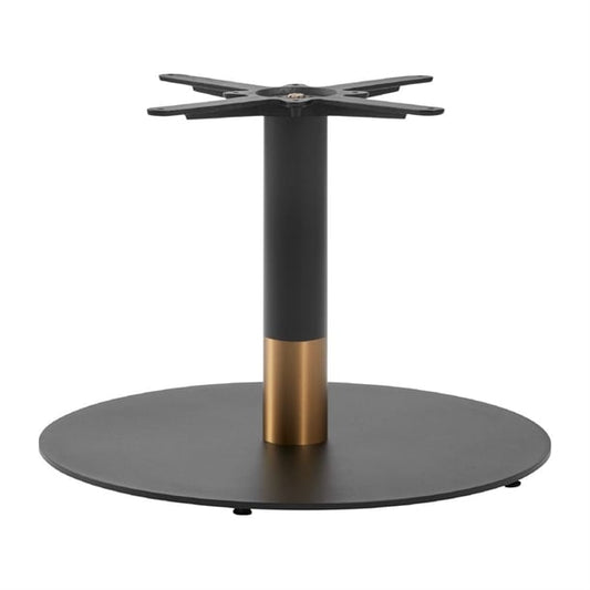 Boston Sleek Large Round Coffee Table Base Black & Gold jk470