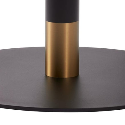 Boston Sleek Large Round Coffee Table Base Black & Gold jk470