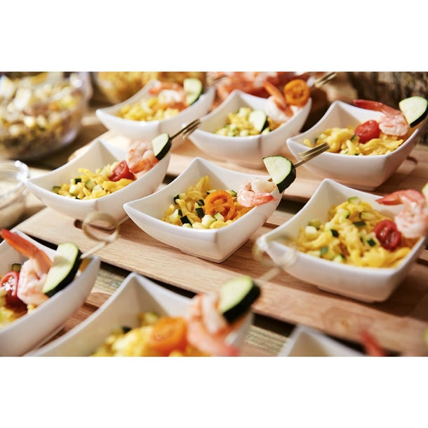 Arcoroc Appetizer Ludico Deep Square Bowls White 90mm (24 Pack) jk519