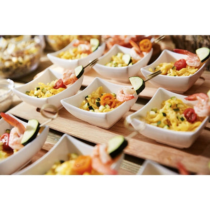 Arcoroc Appetizer Ludico Deep Square Bowls White 90mm (24 Pack) jk519