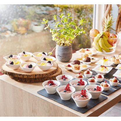 Arcoroc Appetizer Spiral Dishes White 85mm (24 Pack) jk525