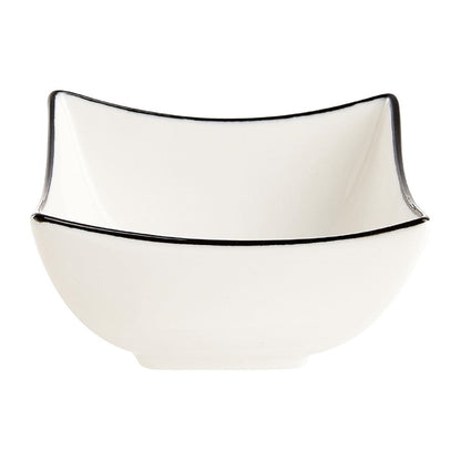 Arcoroc Appetizer Ludico Deep Square Bowls Black Line 90mm (24 Pack) jk528