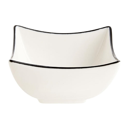 Arcoroc Appetizer Ludico Deep Square Bowls Black Line 90mm (24 Pack) jk528