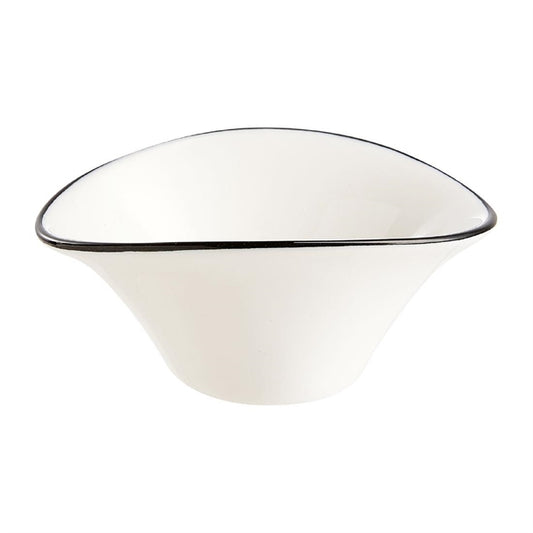 Arcoroc Appetizer Ludico Deep Bowls Black Line 100mm (24 Pack) jk530