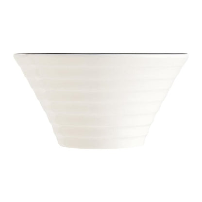 Arcoroc Appetizer Spiral Dishes Black Line 85mm (24 Pack) jk532
