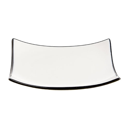 Arcoroc Appetizer Square Small Bowls Black Line 95mm (24 Pack) jk533